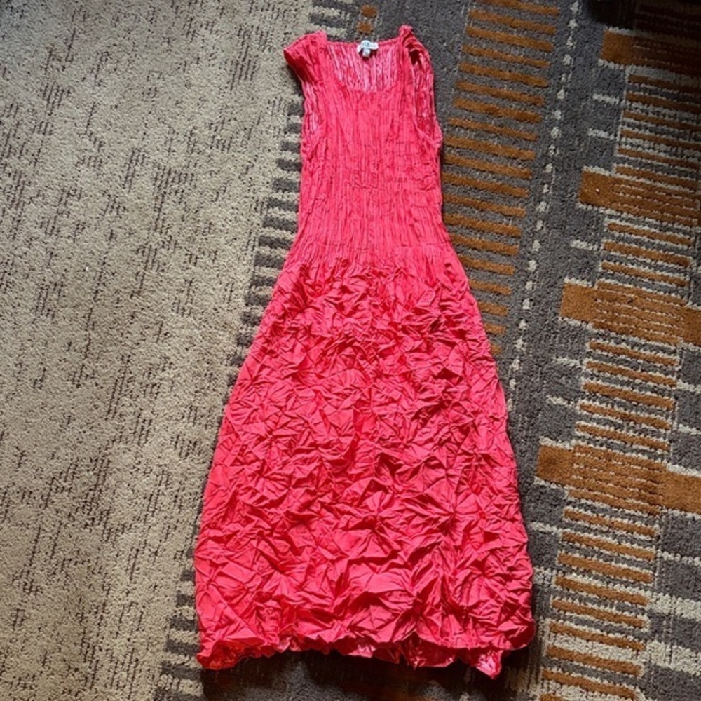 Alquema Smash Pocket Dress in Coral